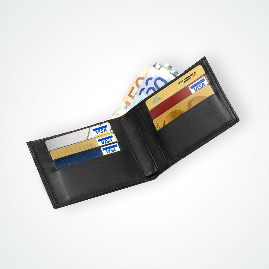 Porte-cartes cuir 6 cartes bancaires Fleur de peaux - Maroquinerie en ligne