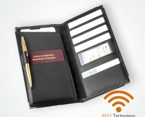 Maroquinerie stop RFID Cuir Compagnon de voyage Multi Carte Passeport